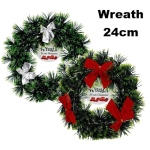 Tinsel Christmas Wreath - 24cm